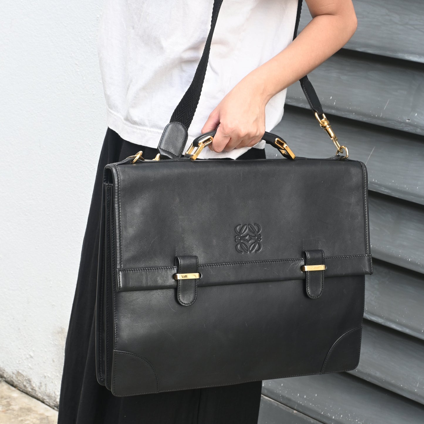 Loewe Anagram Business Laptop Bag