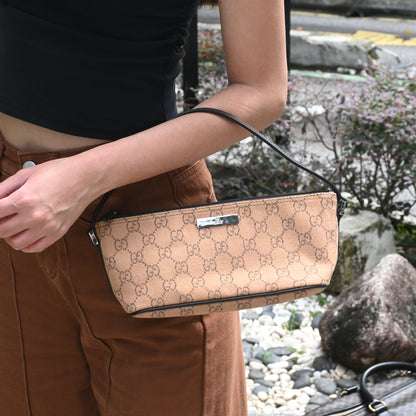 Gucci GG Monogram Pochette Boat Shoulder Bag