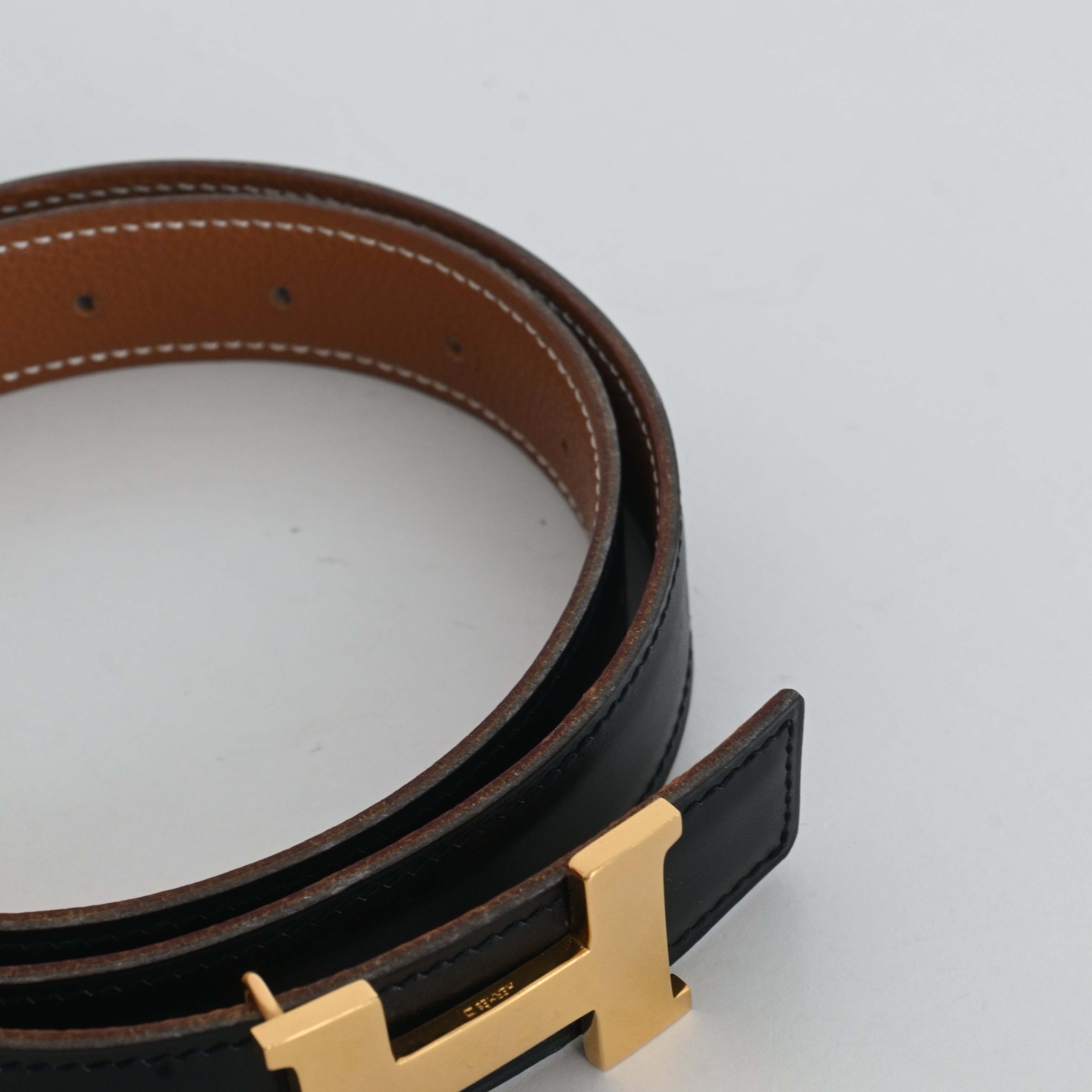 Hermes Constance Reversible Belt Mini H Buckle 29mm - Leluxe Vintage Sdn. Bhd.