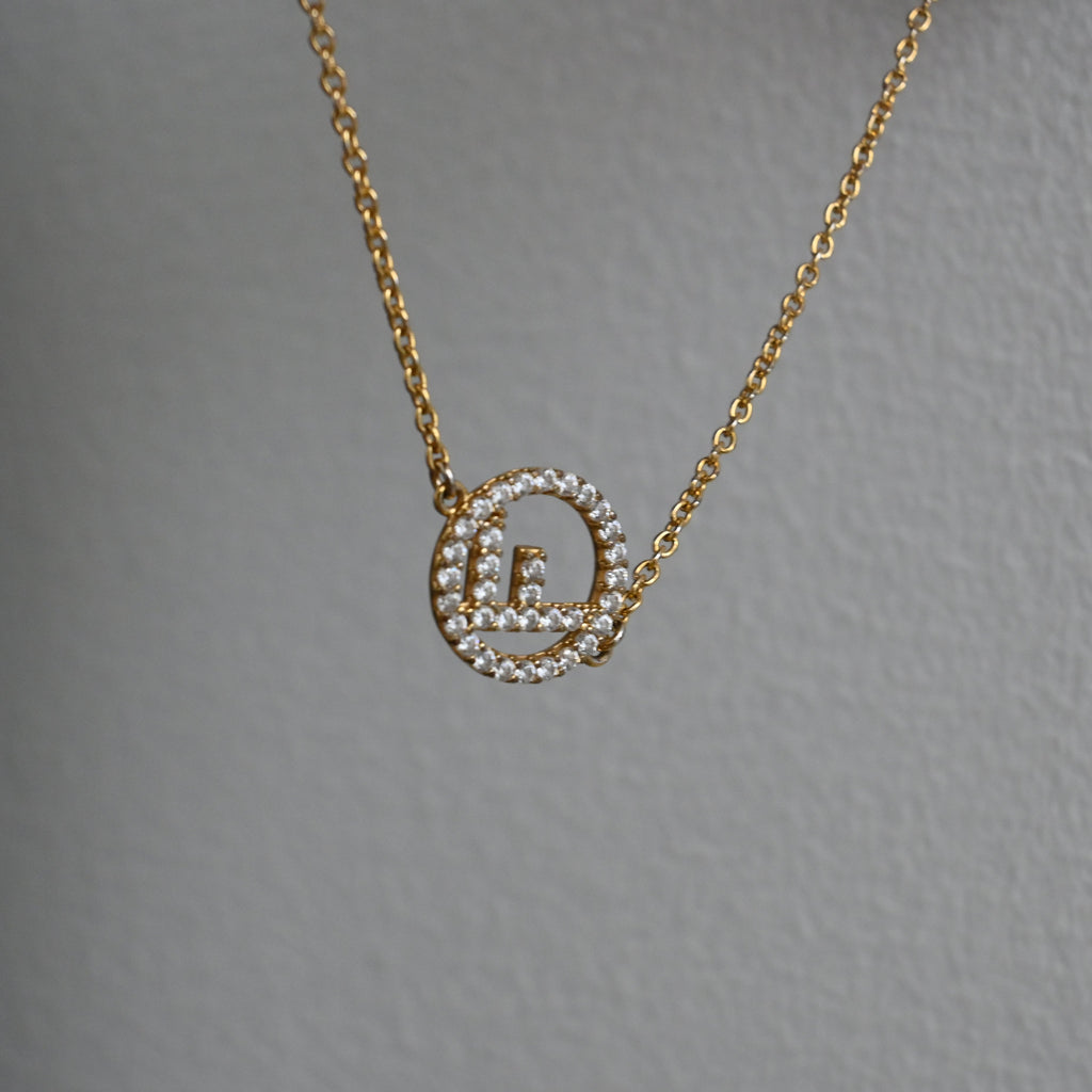 F is Fendi Crystal Logo Gold Tone Link Bracelet - Leluxe Vintage Sdn. Bhd.