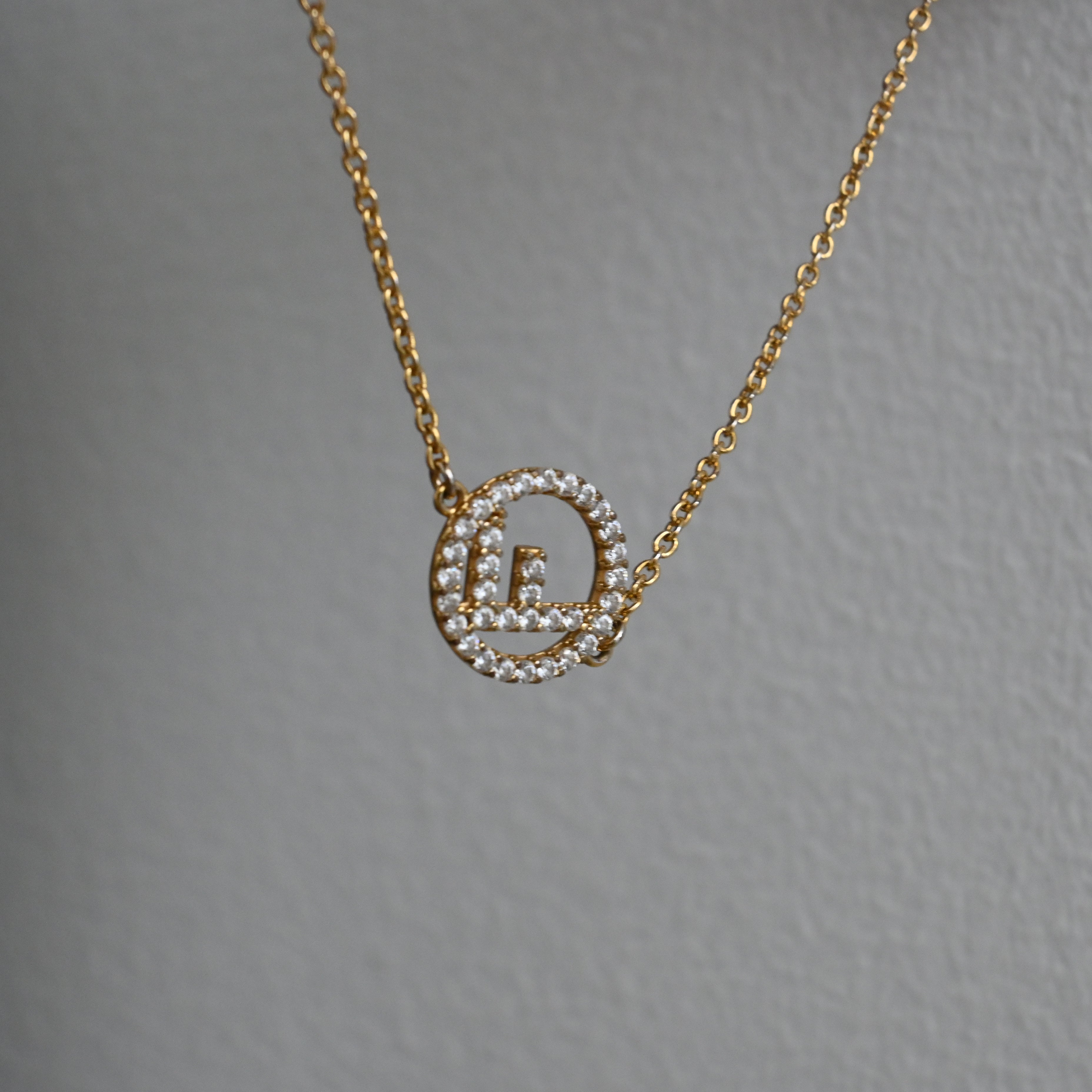 F is Fendi Crystal Logo Gold Tone Link Bracelet - Leluxe Vintage Sdn. Bhd.