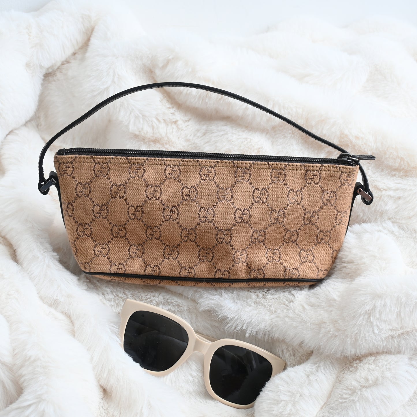 Gucci GG Monogram Pochette Boat Shoulder Bag