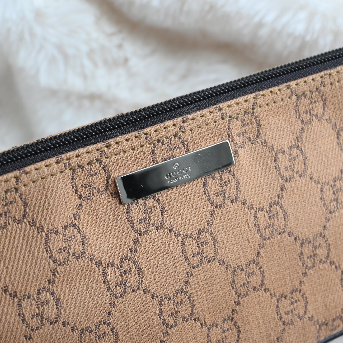 Gucci GG Monogram Pochette Boat Shoulder Bag