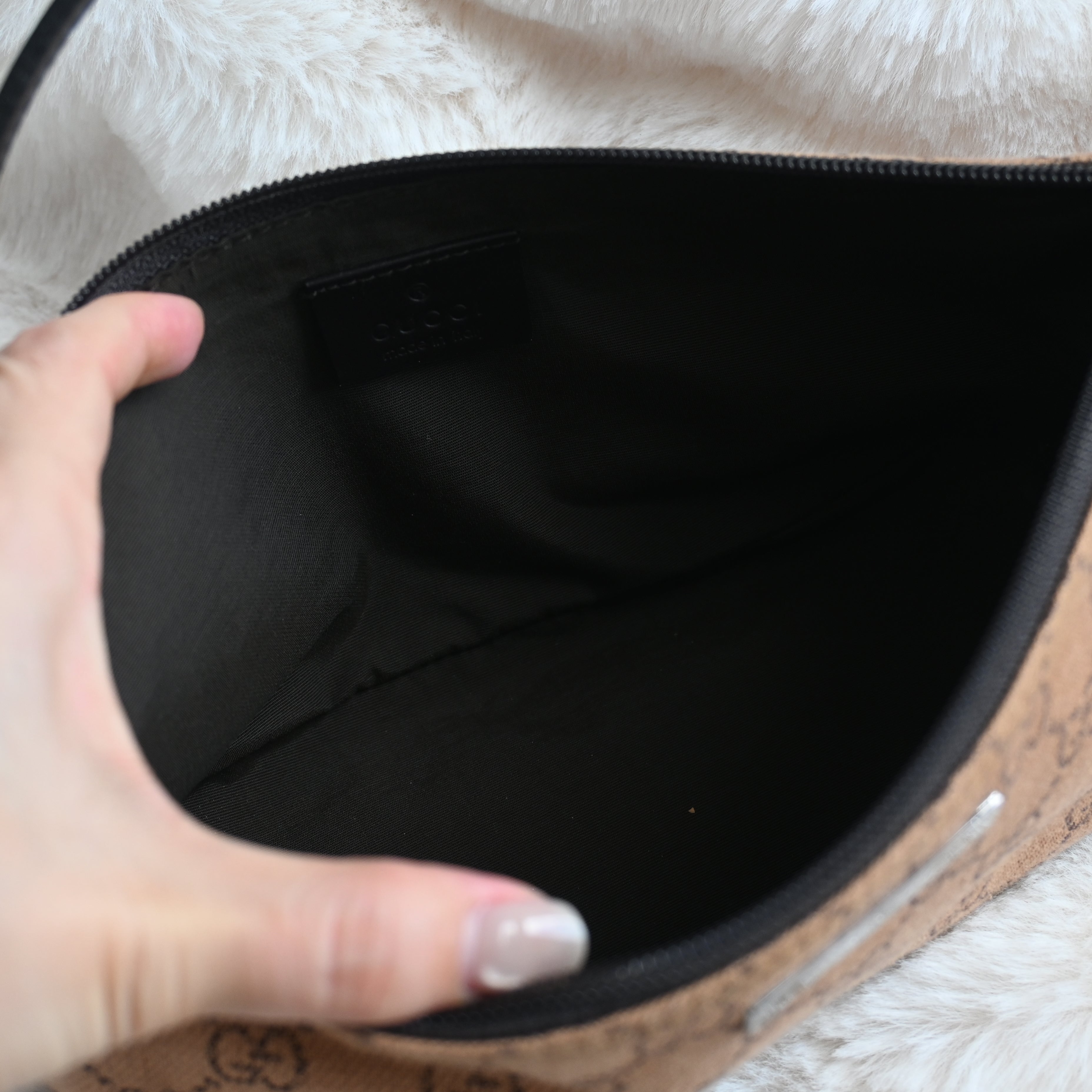 Gucci GG Monogram Pochette Boat Shoulder Bag
