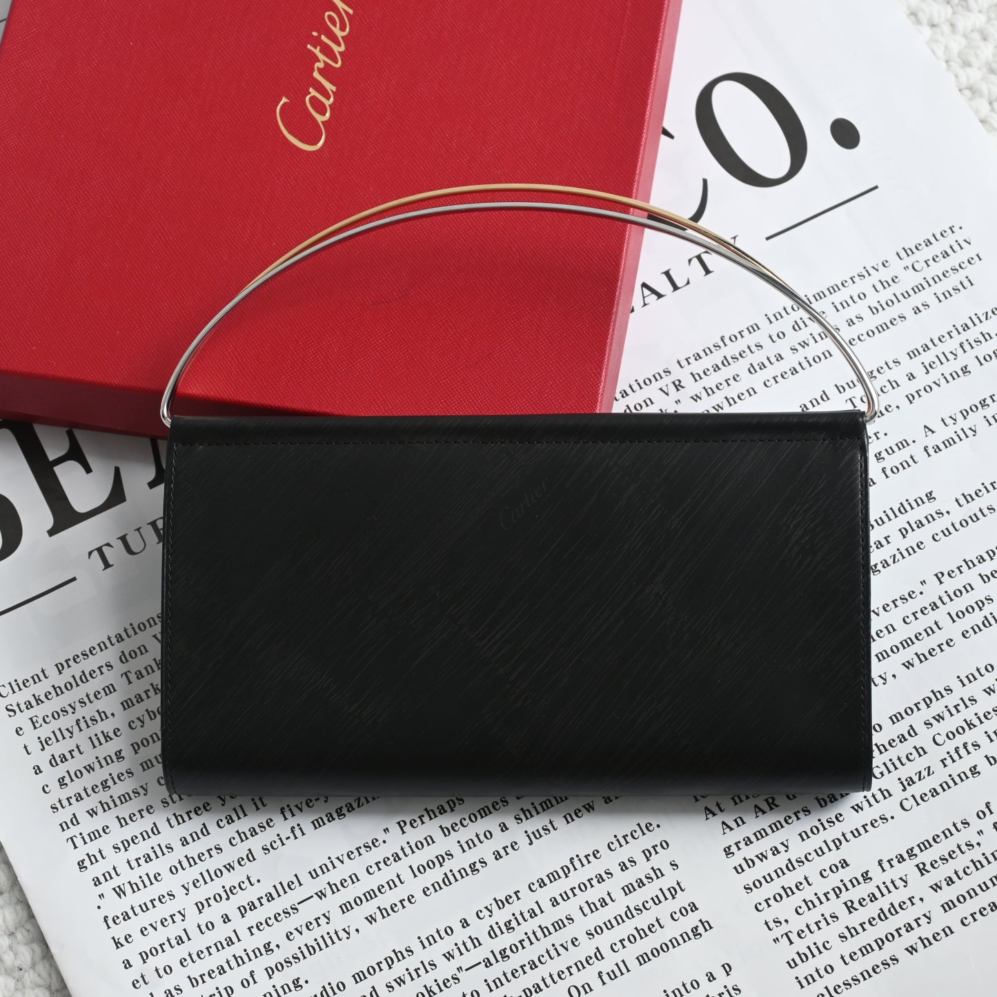 Cartier Trinity Black Clutch