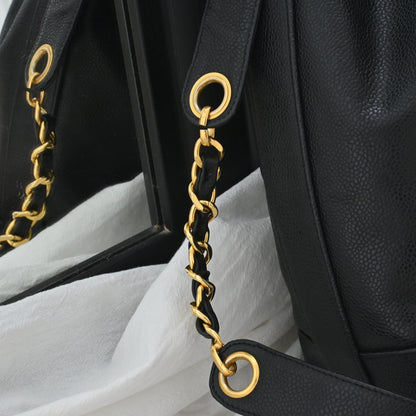 Chanel Triple Logo CC Bucket Bag with Gold Crush