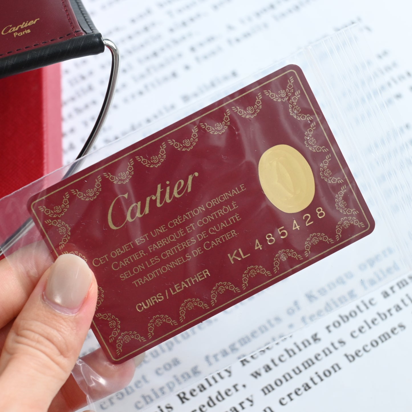 Cartier Trinity Black Clutch