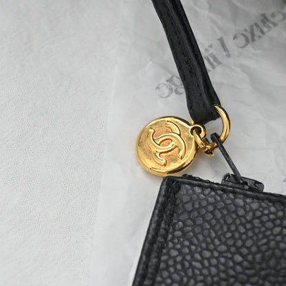 Chanel Triple Logo CC Bucket Bag with Gold Crush