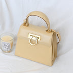 Salvatore Ferragamo Small Gancini Kelly Beige - Leluxe Vintage Sdn. Bhd.