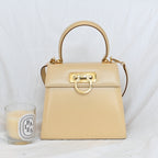 Salvatore Ferragamo Small Gancini Kelly Beige - Leluxe Vintage Sdn. Bhd.
