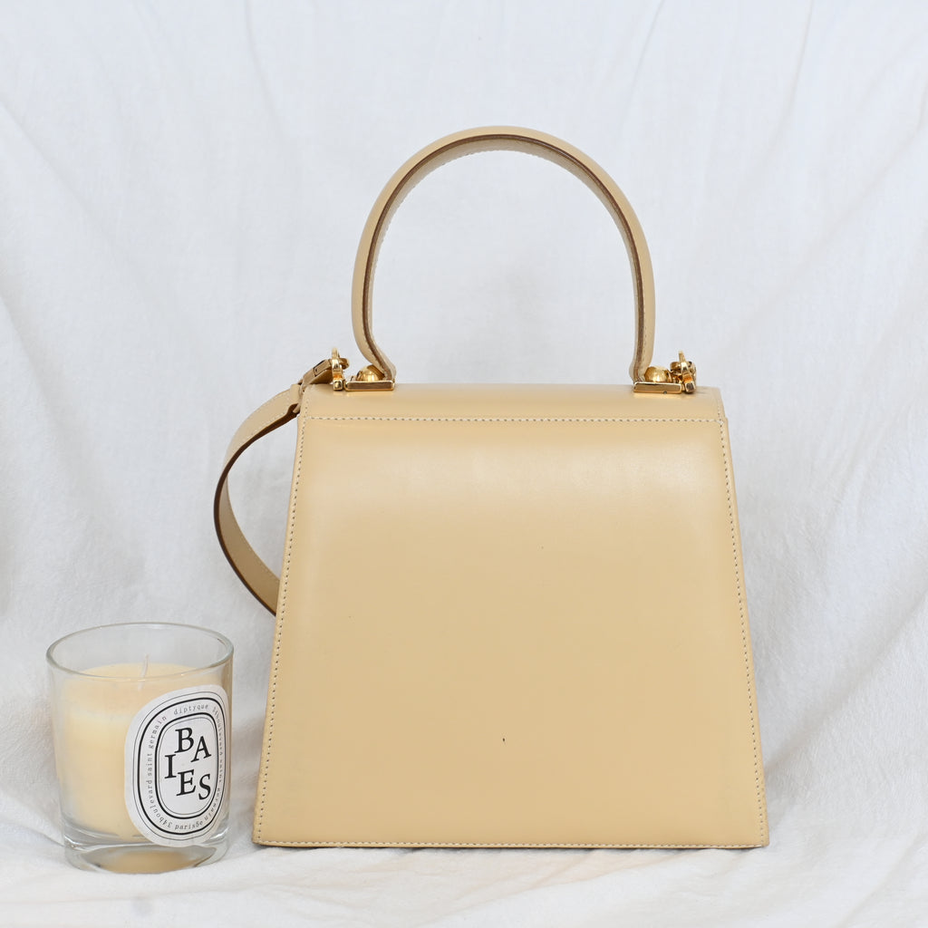 Salvatore Ferragamo Small Gancini Kelly Beige - Leluxe Vintage Sdn. Bhd.