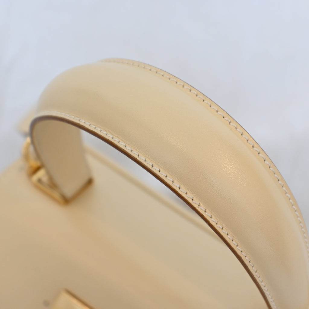 Salvatore Ferragamo Small Gancini Kelly Beige - Leluxe Vintage Sdn. Bhd.