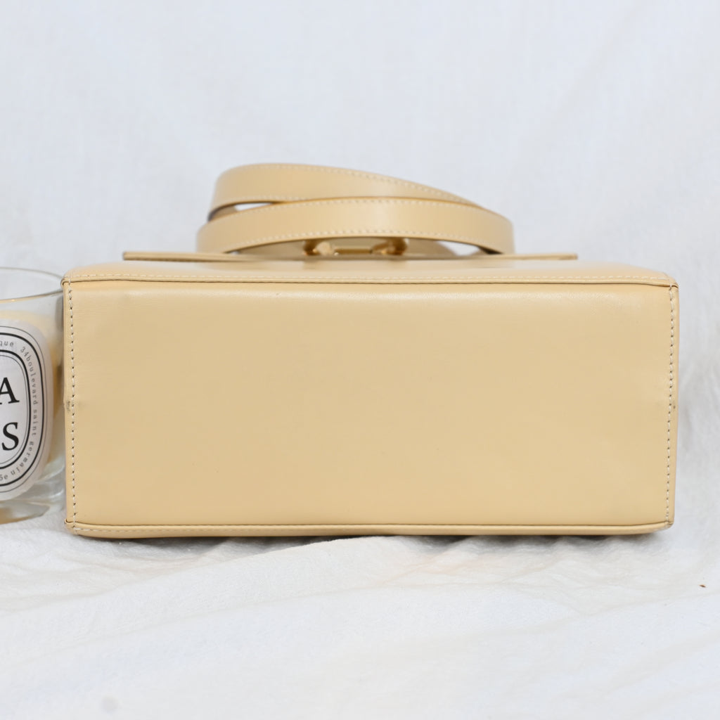 Salvatore Ferragamo Small Gancini Kelly Beige - Leluxe Vintage Sdn. Bhd.