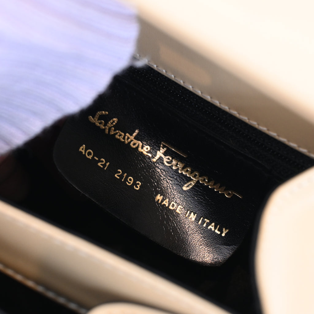 Salvatore Ferragamo Small Gancini Kelly Beige - Leluxe Vintage Sdn. Bhd.