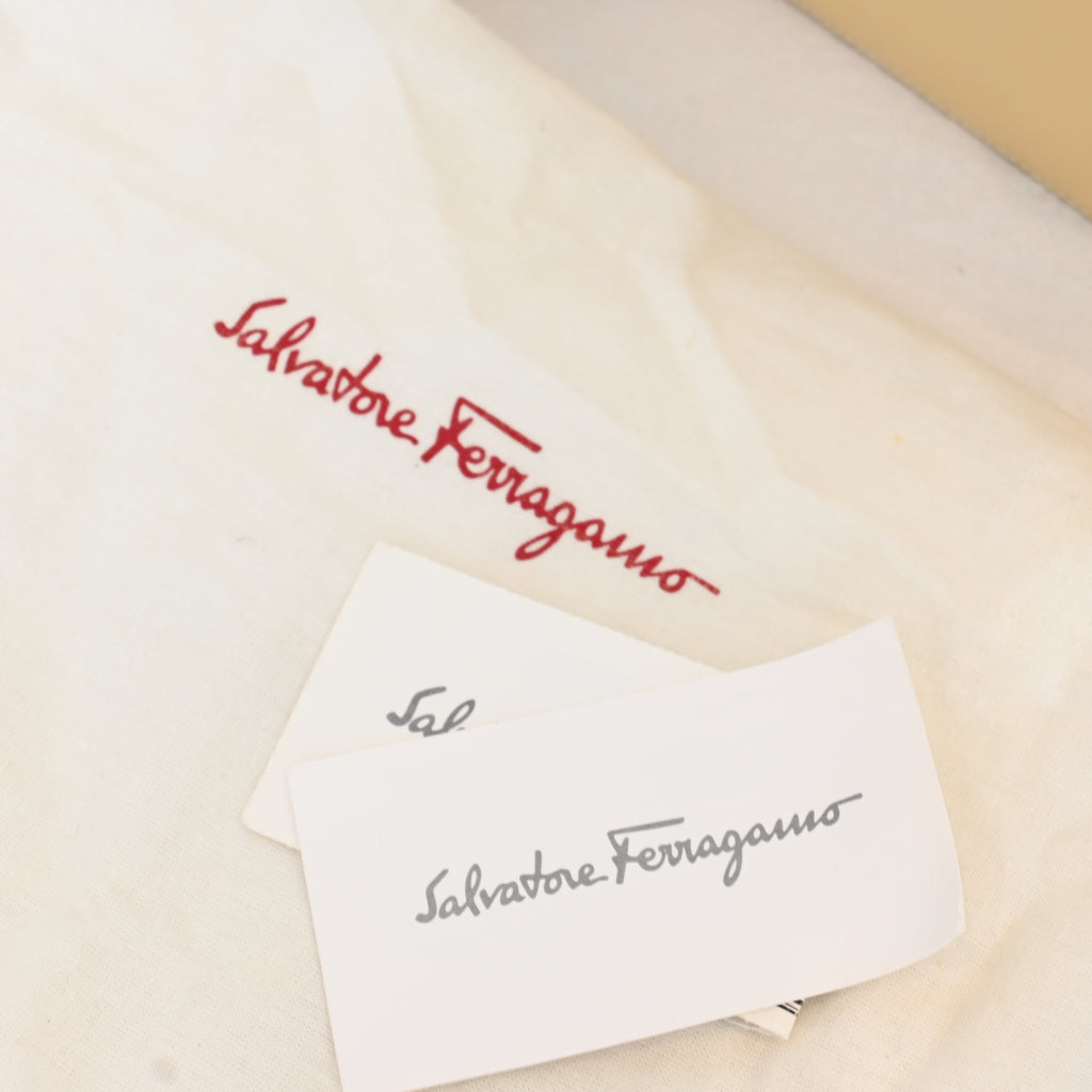 Salvatore Ferragamo Small Gancini Kelly Beige - Leluxe Vintage Sdn. Bhd.