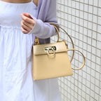 Salvatore Ferragamo Small Gancini Kelly Beige - Leluxe Vintage Sdn. Bhd.