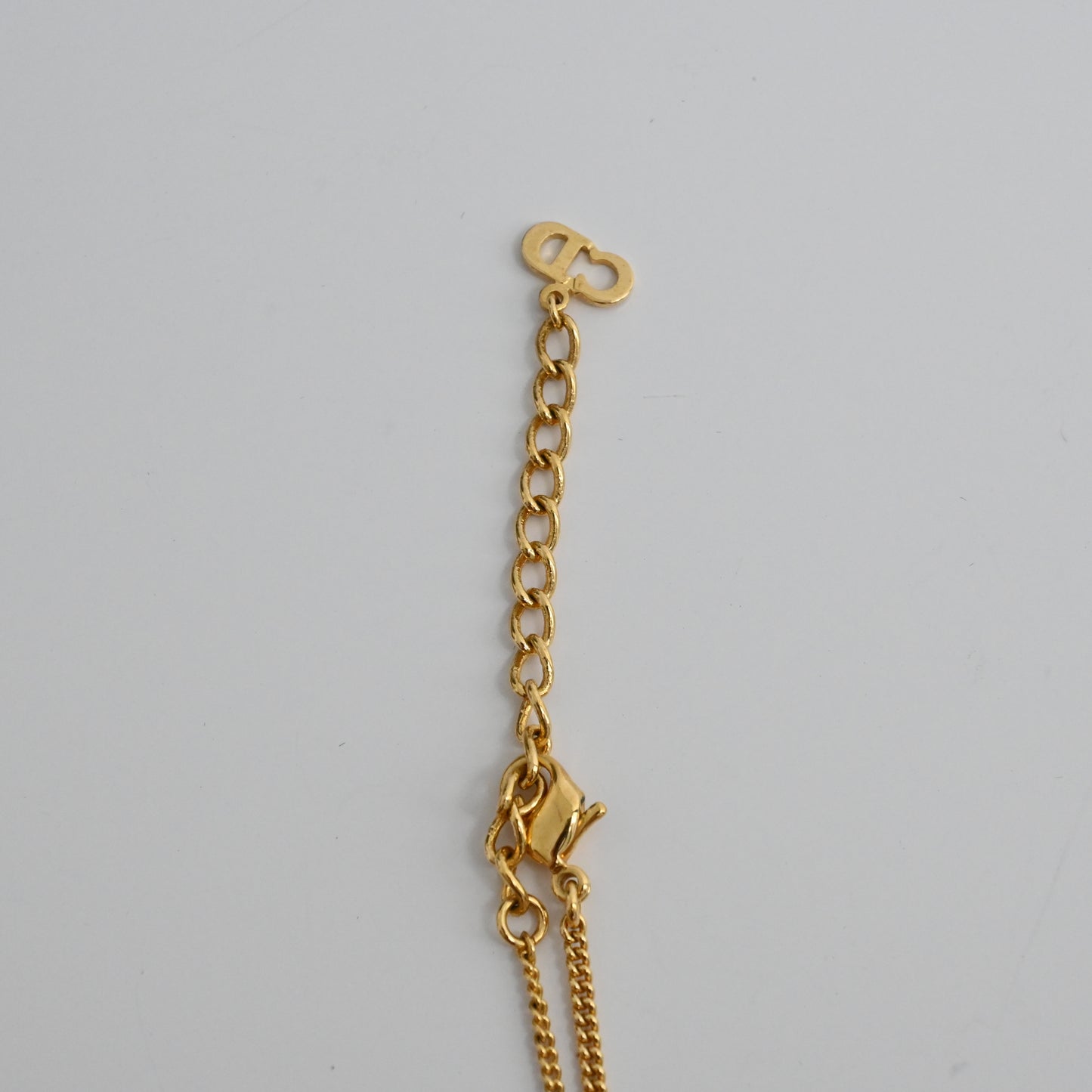 Christian Dior Graffiti Gold Plated Vintage Necklace