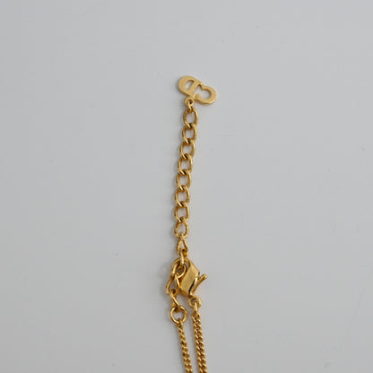 Christian Dior Graffiti Gold Plated Vintage Necklace