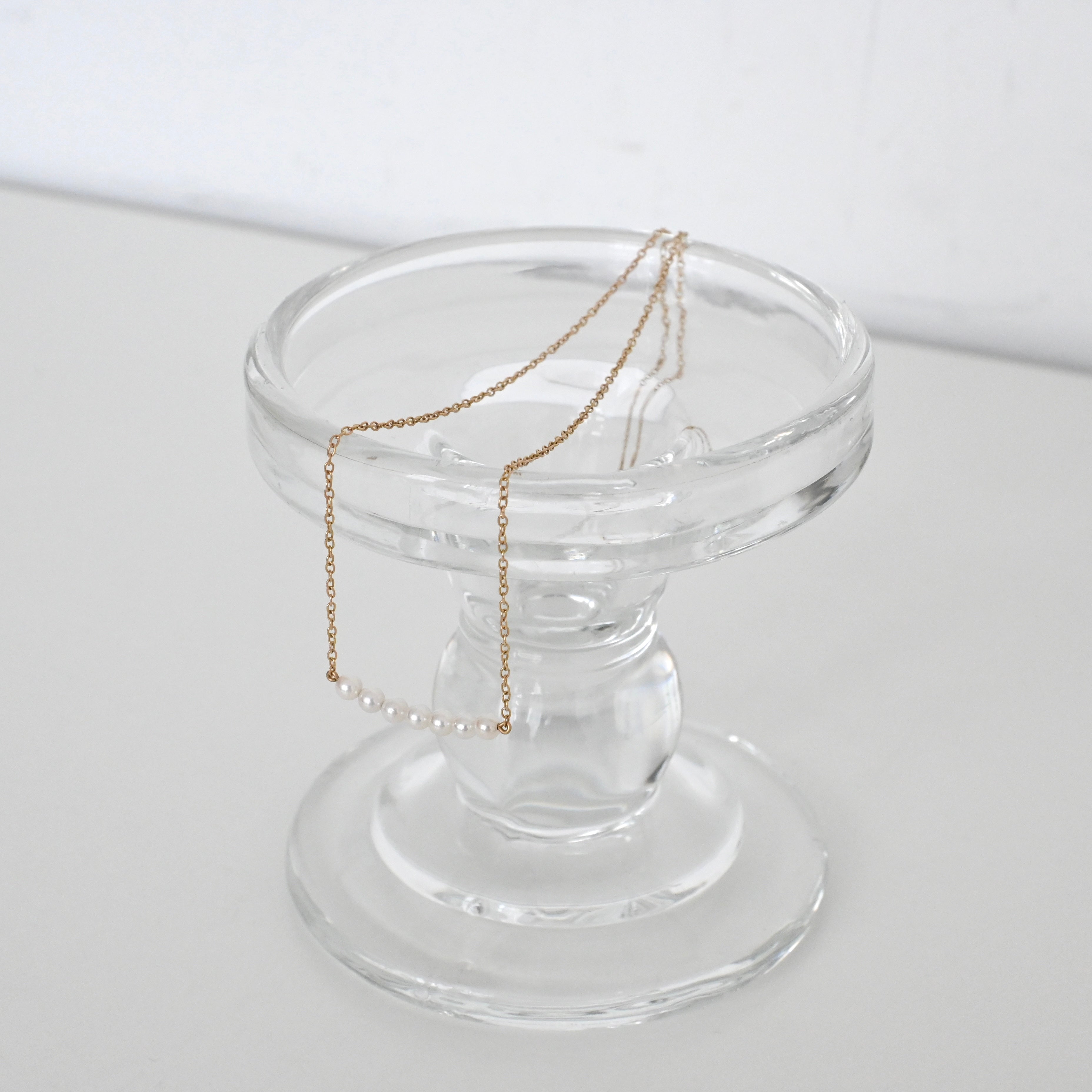 Mikimoto 14K Yellow Gold Akoya Pearl Smile Chocker Necklace