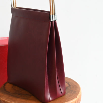 Trinity de Cartier Handbag in Bordeaux