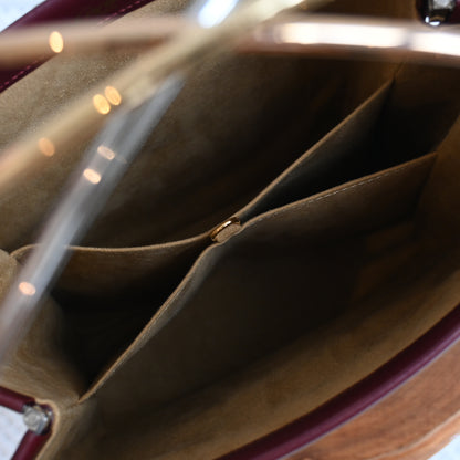 Trinity de Cartier Handbag in Bordeaux