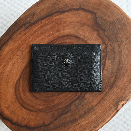 Chanel Card Holder Black - Leluxe Vintage Sdn. Bhd.