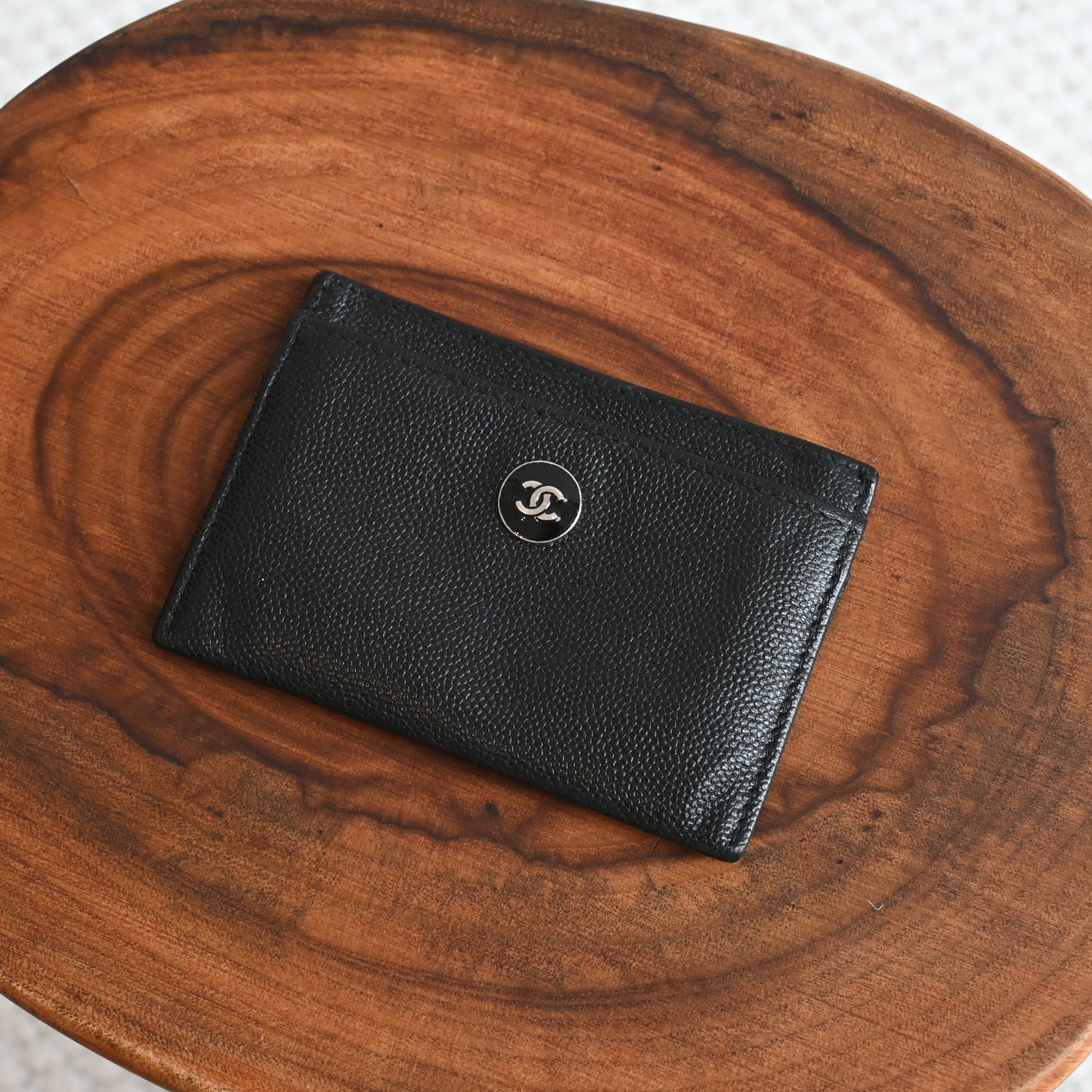 Chanel Card Holder Black - Leluxe Vintage Sdn. Bhd.