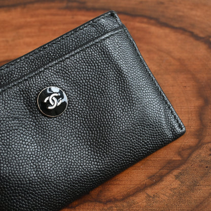 Chanel Card Holder Black - Leluxe Vintage Sdn. Bhd.