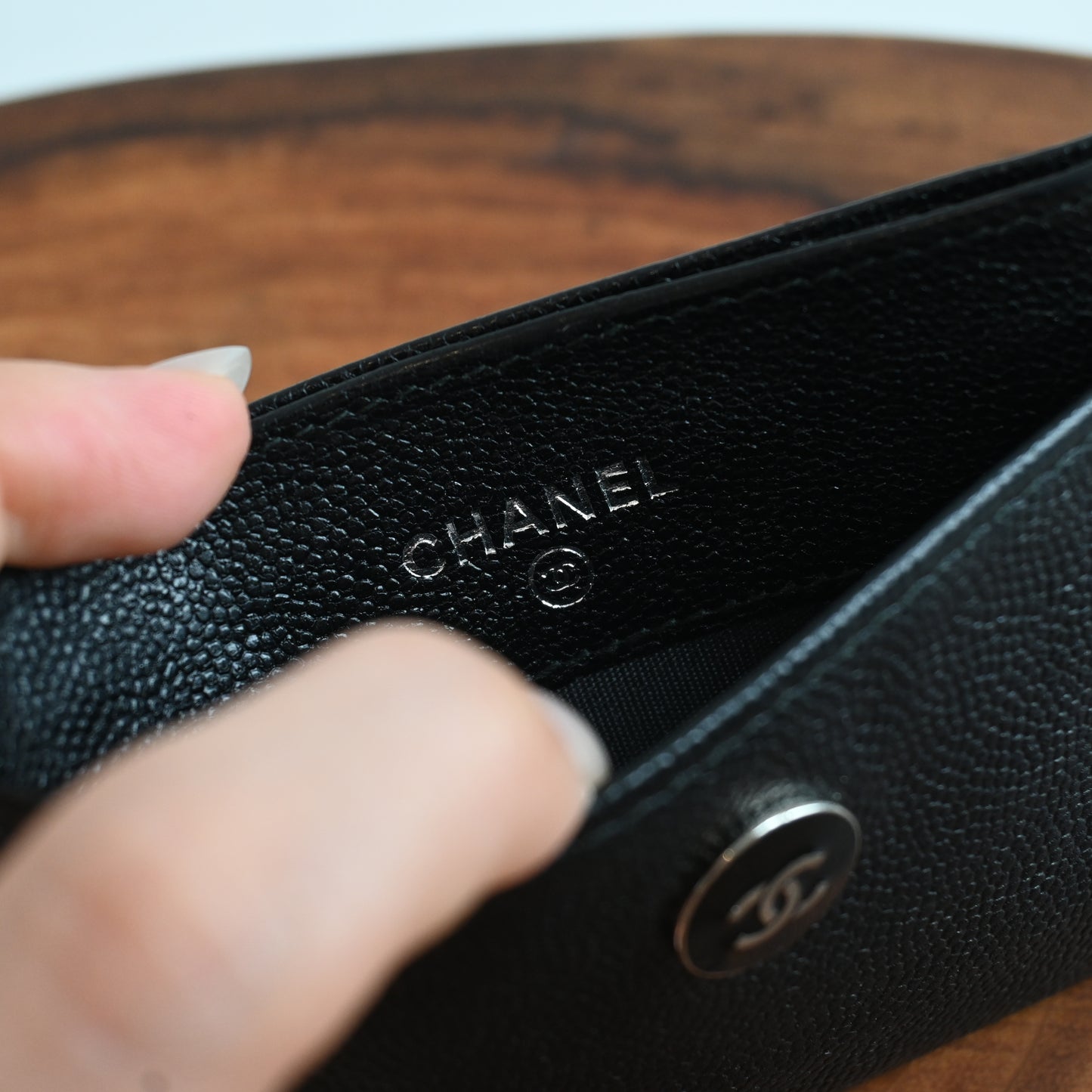 Chanel Card Holder Black