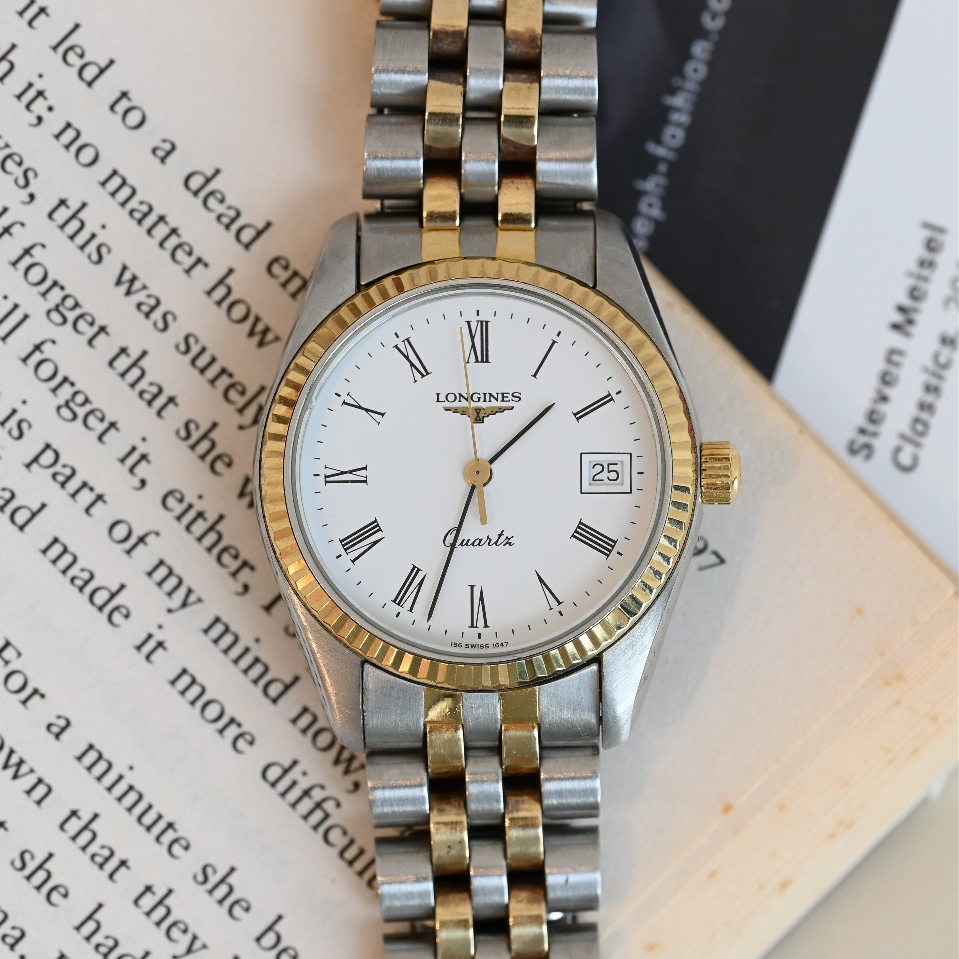 Longines Datejust Fluted Bezel Watch Ref. 156.1647 - Leluxe Vintage Sdn. Bhd.