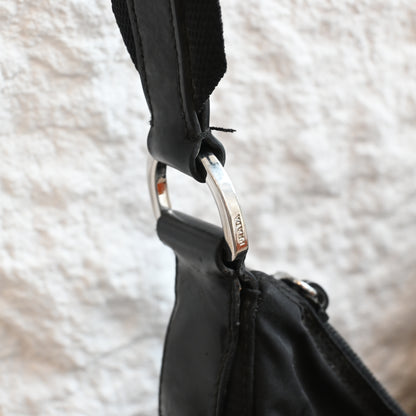 Prada Tessuto Nylon Shoulder bag Black