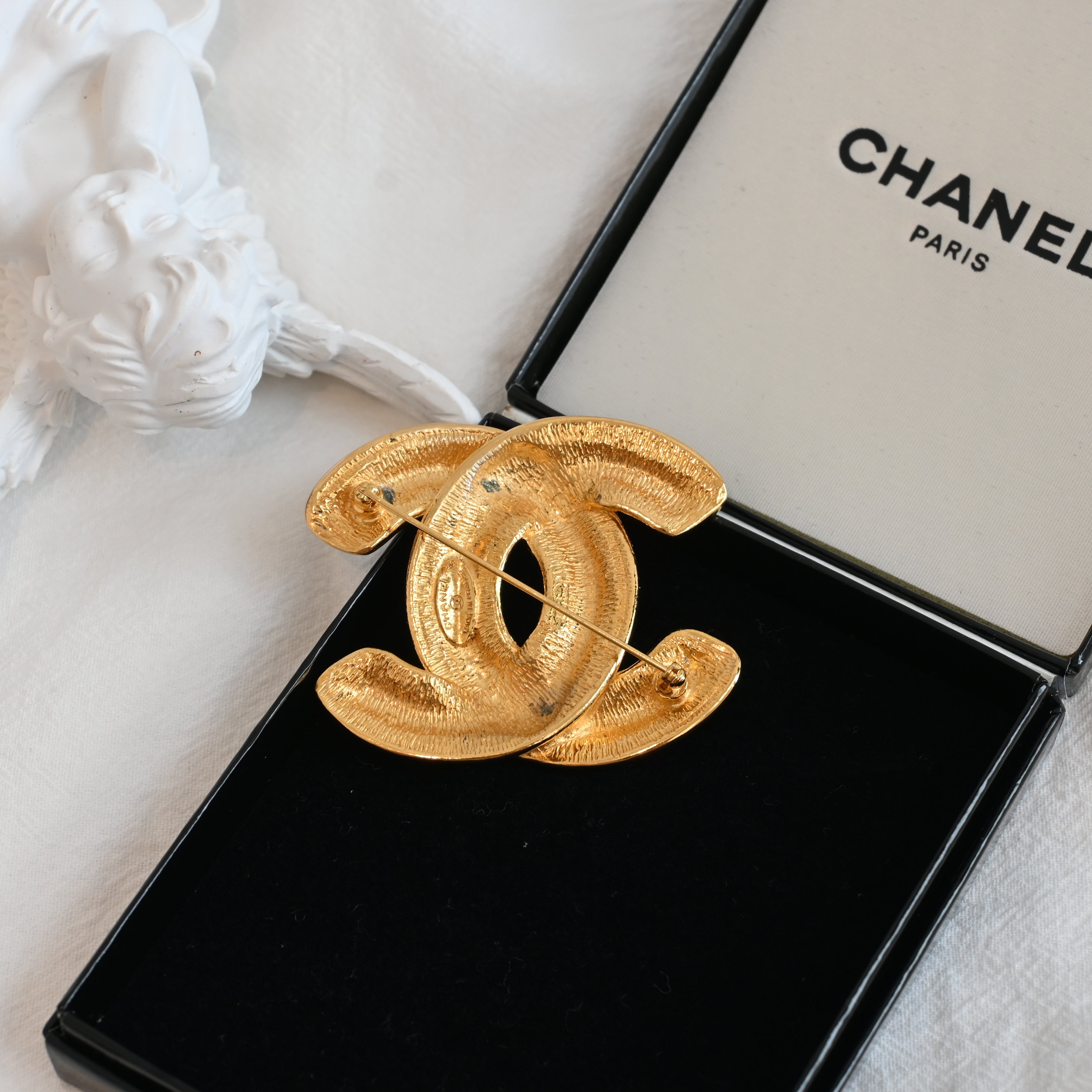 Chanel Coco Mark Matelasse 1152 Brooch - Leluxe Vintage Sdn. Bhd.