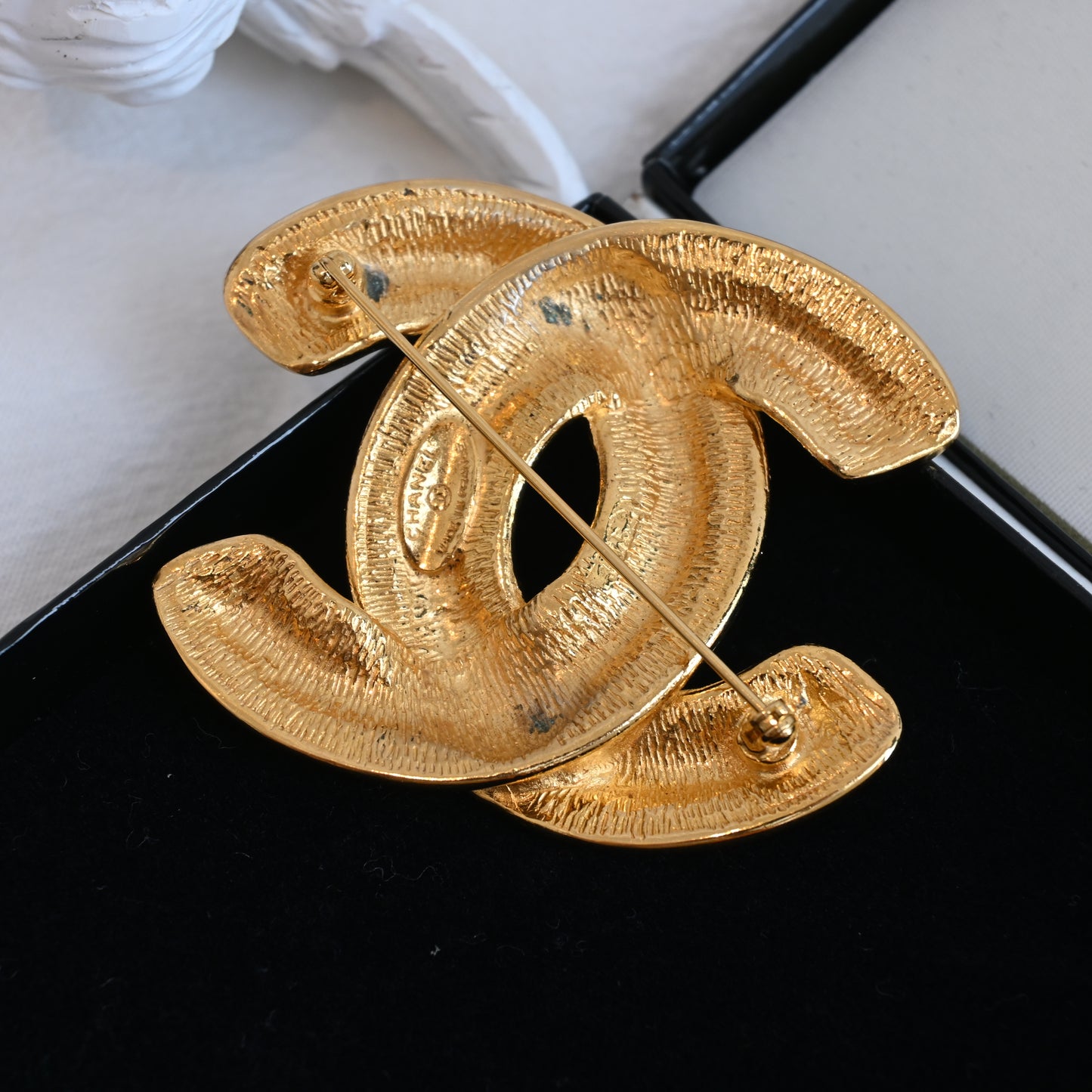 Chanel Coco Mark Matelasse 1152 Brooch