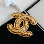 Chanel Coco Mark Matelasse 1152 Brooch - Leluxe Vintage Sdn. Bhd.