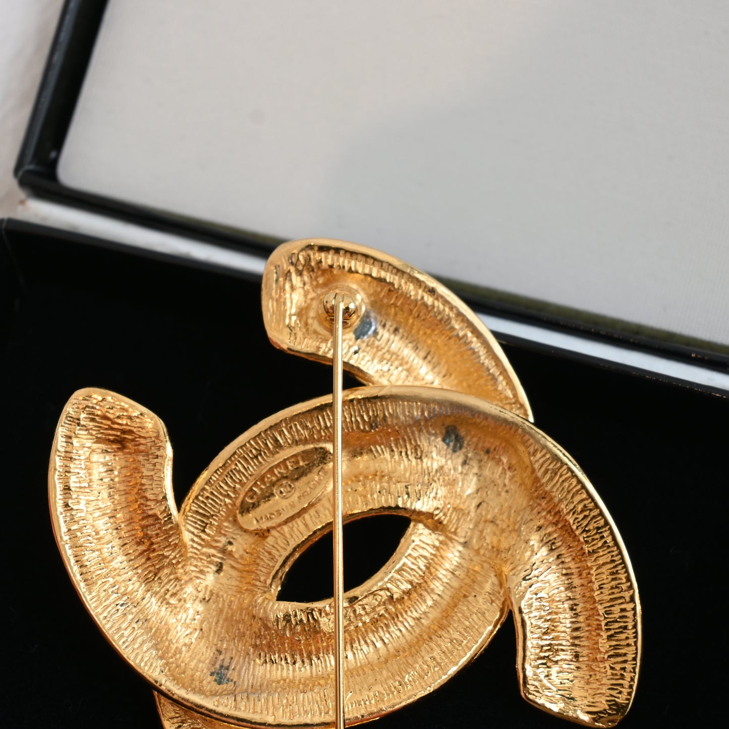 Chanel Coco Mark Matelasse 1152 Brooch