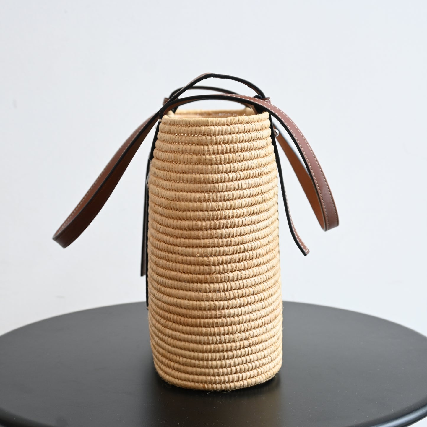 Loewe Anagram Small Square Basket Bag in Raffia