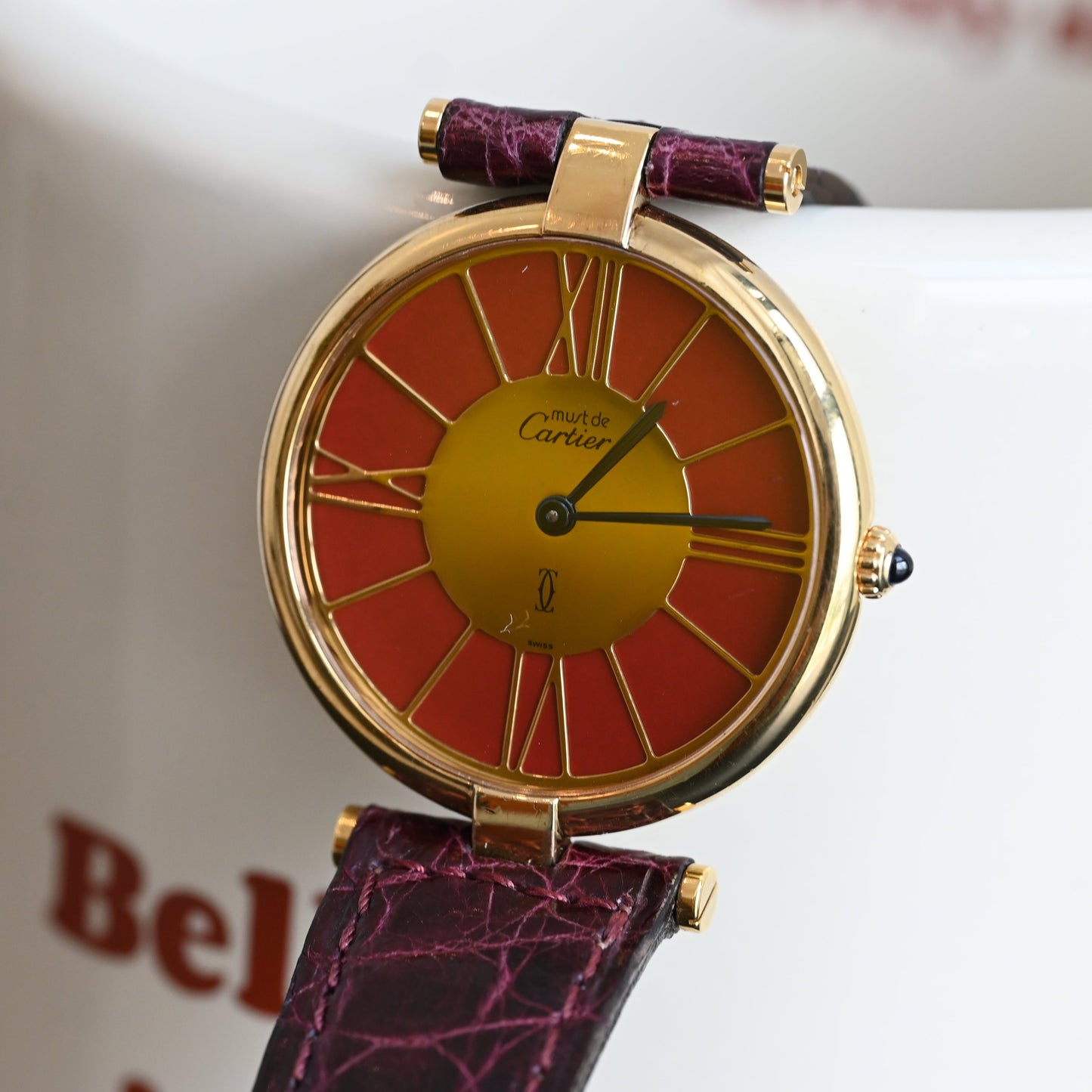 Cartier Vendome  Burgundy dial 17087867