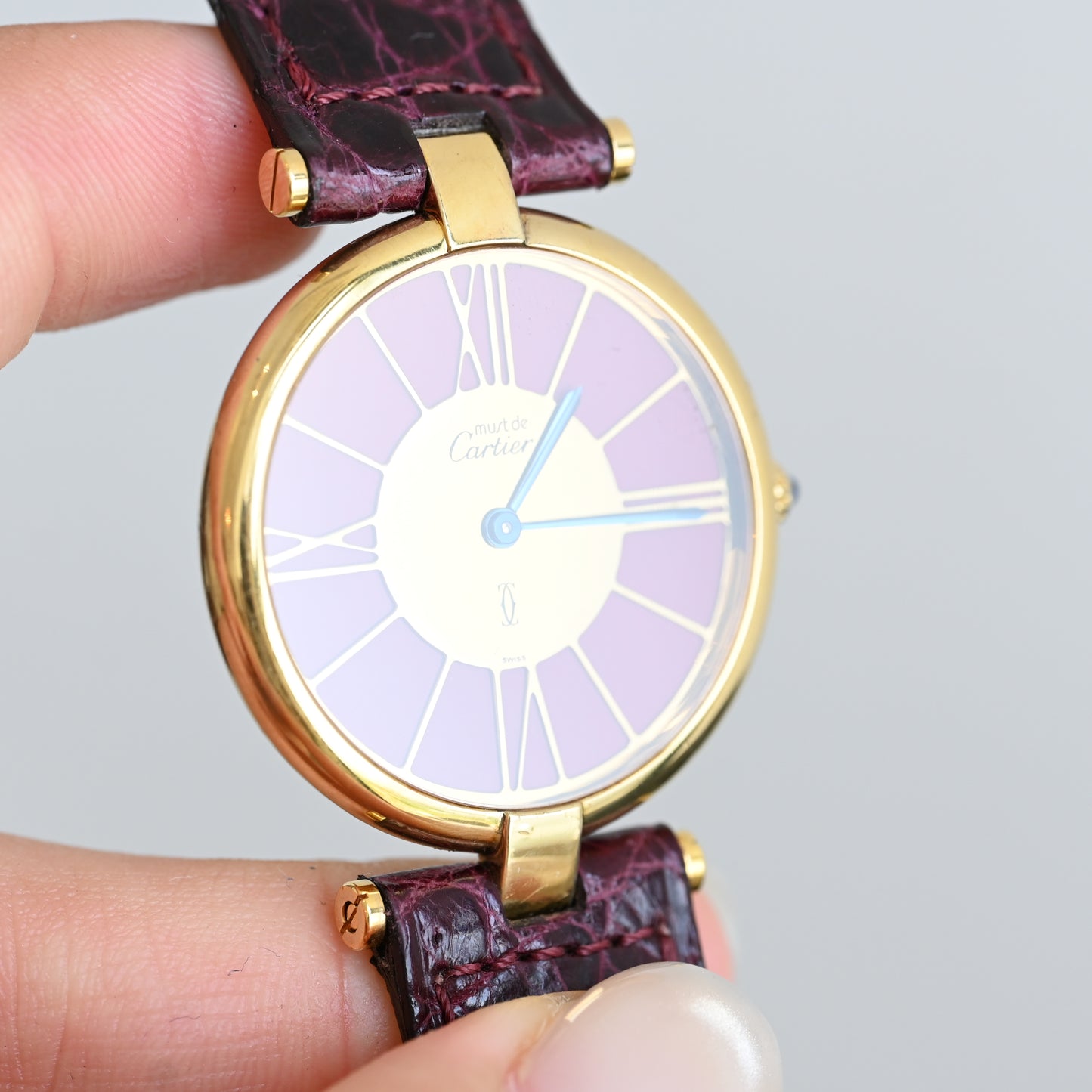 Cartier Vendome  Burgundy dial 17087867