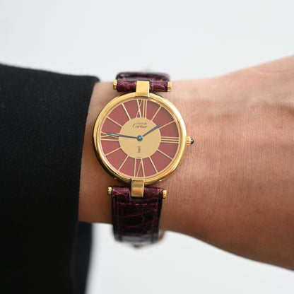 Cartier Vendome  Burgundy dial 17087867