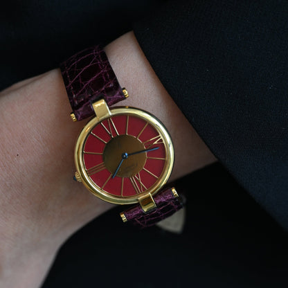 Cartier Vendome  Burgundy dial 17087867