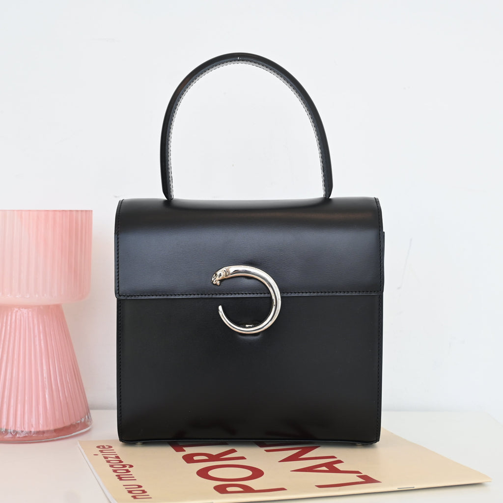 Cartier Panthère Top Handle Kelly SHW - Leluxe Vintage Sdn. Bhd.