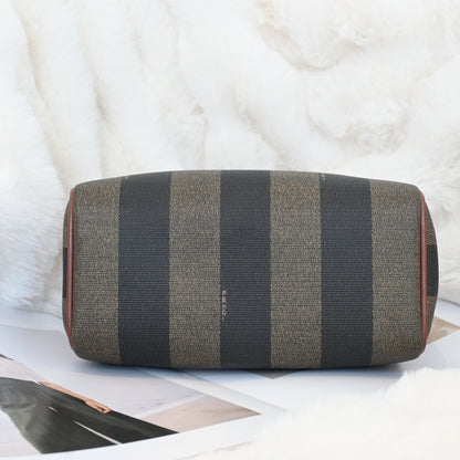 Fendi Pequin Handbag Mini Boston