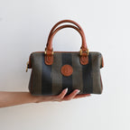 Fendi Pequin Handbag Mini Boston - Leluxe Vintage Sdn. Bhd.