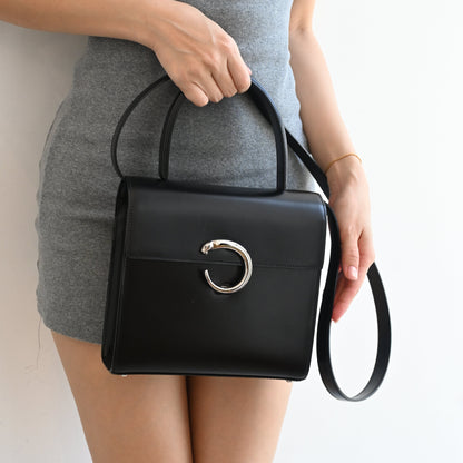 Cartier Panthère Top Handle Kelly SHW