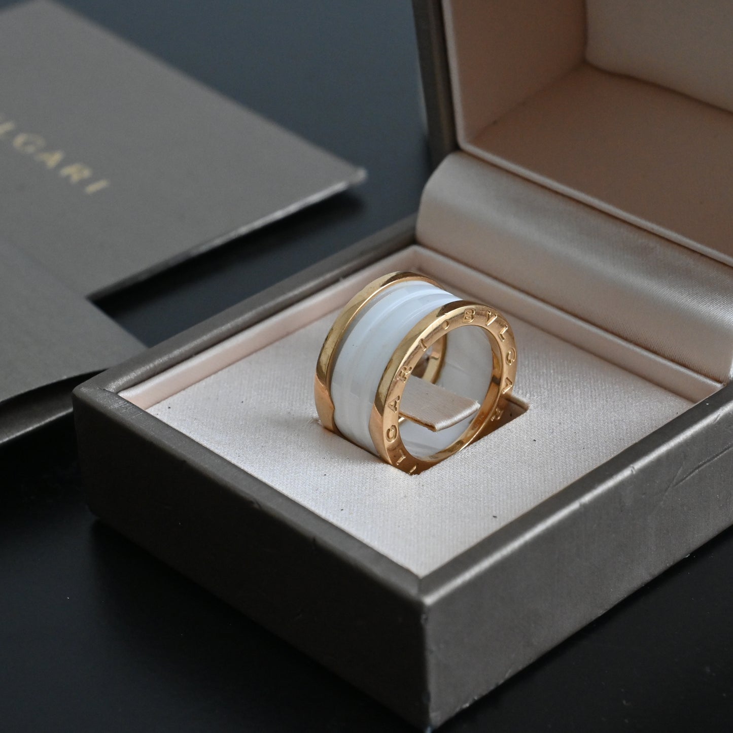 Bvlgari B. Zero White Ceramic Ring