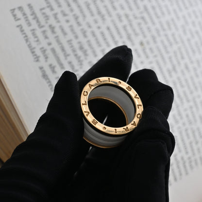 Bvlgari B. Zero White Ceramic Ring