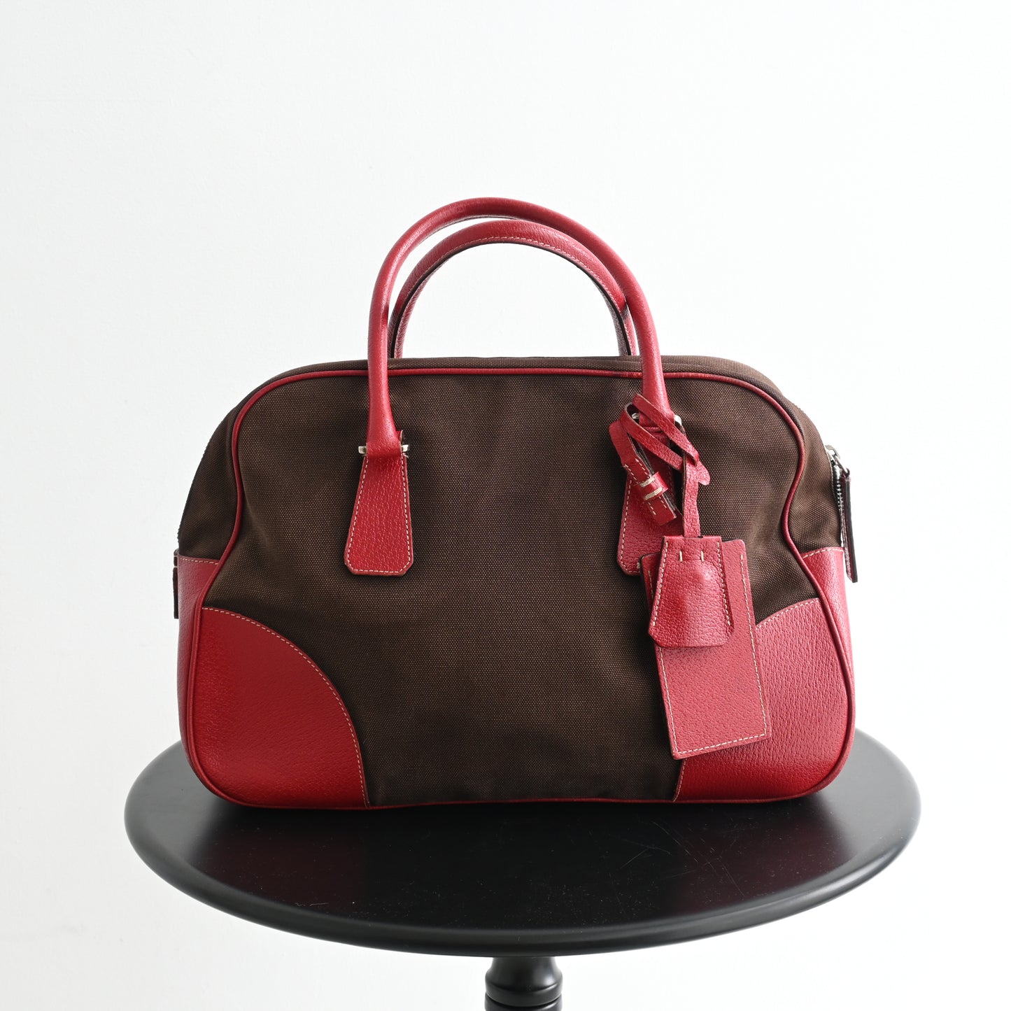Prada Brown Bowling Bag