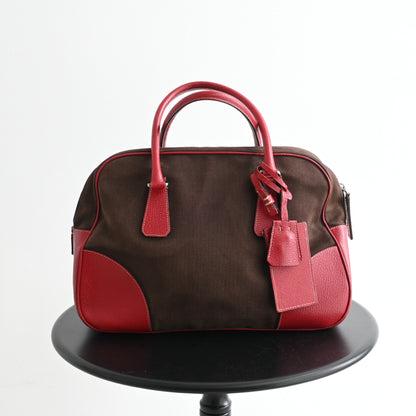 Prada Brown Bowling Bag