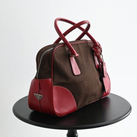 Prada Brown Bowling Bag