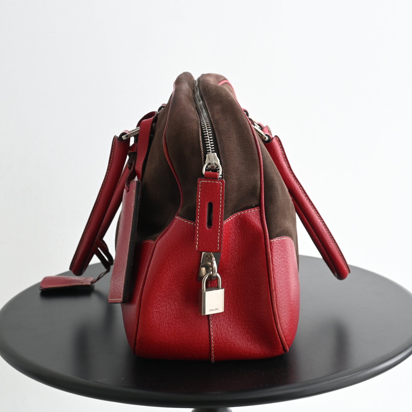 Prada Brown Bowling Bag